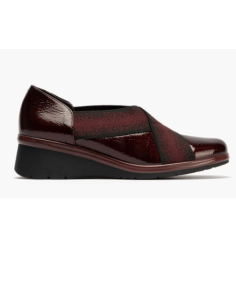 ZAPATO CUÑA ROJO 16709