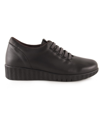 ZAPATO DE PIEL NEGRO 9856