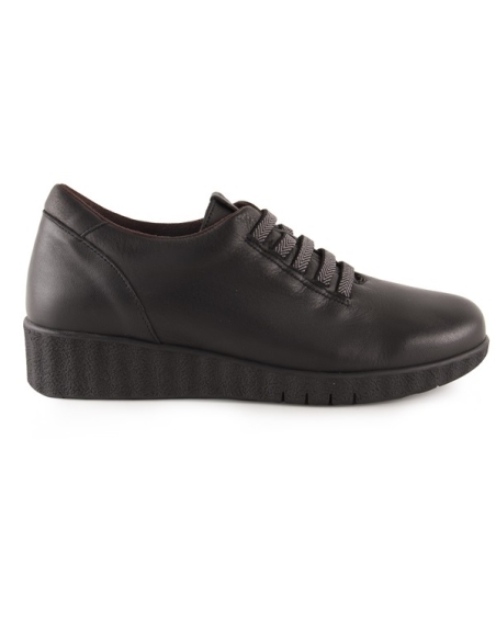 ZAPATO DE PIEL NEGRO 9856