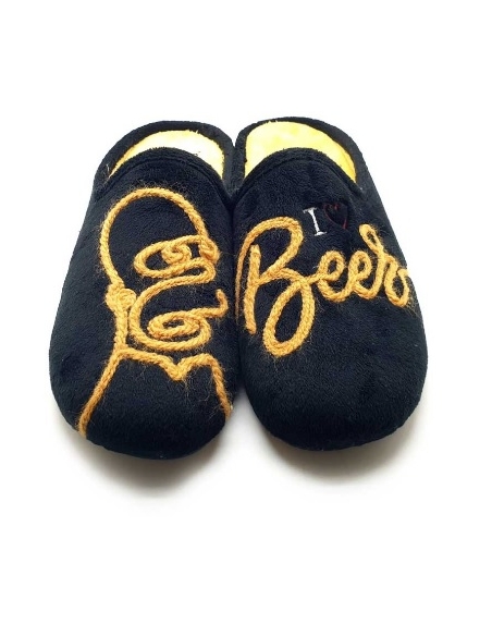ZAPATILLAS DE CASA NEGRO 16928