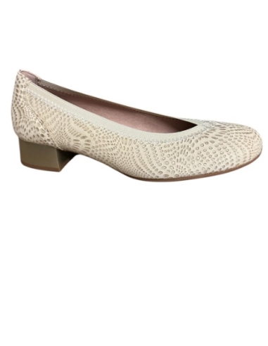 ZAPATO TACON ORO 17135