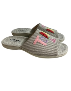 ZAPATILLAS DE CASA GRIS 17214