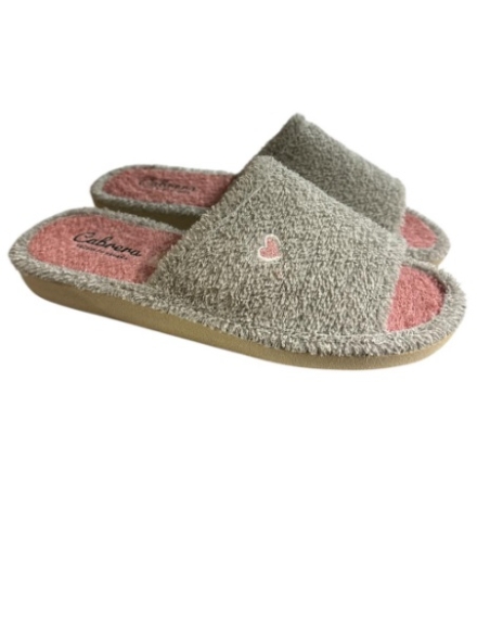 ZAPATILLAS DE CASA GRIS 17215