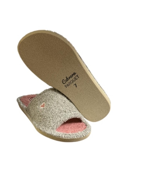 ZAPATILLAS DE CASA GRIS 17215