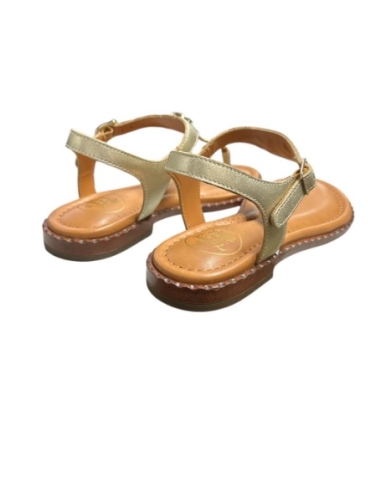 SANDALIAS PLANAS PLATINO 17322