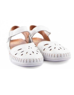SANDALIAS  PLANAS BLANCO 17516 2