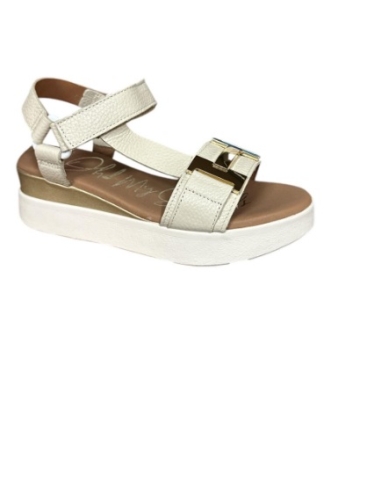 SANDALIAS CON CUÑA HIELO 17546