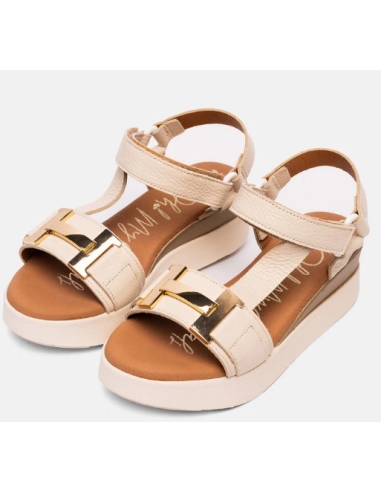 SANDALIAS CON CUÑA HIELO 17546