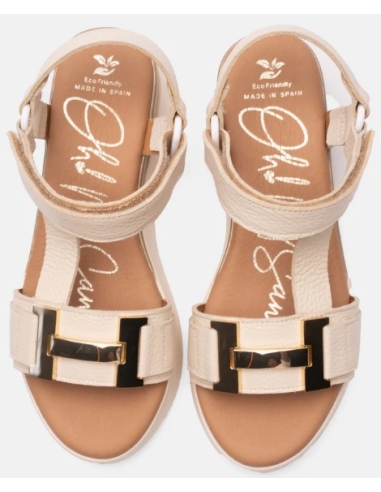 SANDALIAS CON CUÑA HIELO 17546