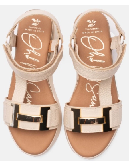 SANDALIAS CON CUÑA HIELO 17546