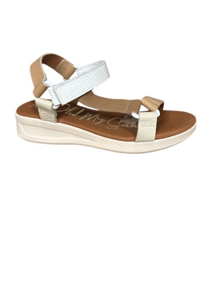 SANDALIAS CON CUÑA BLANCO 17548