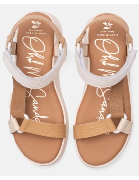 SANDALIAS CON CUÑA BLANCO 17548