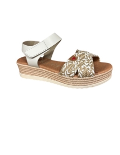 SANDALIAS CON CUÑA HIELO 17552 2