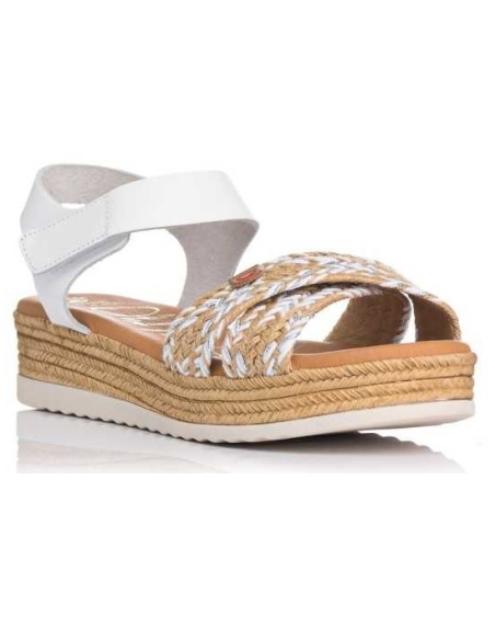 SANDALIAS CON CUÑA HIELO 17552