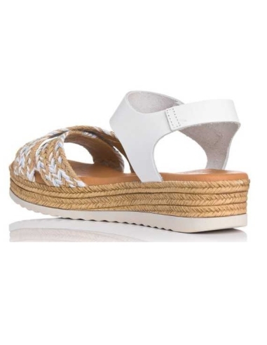 SANDALIAS CON CUÑA HIELO 17552