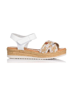 SANDALIAS CON CUÑA HIELO 17552