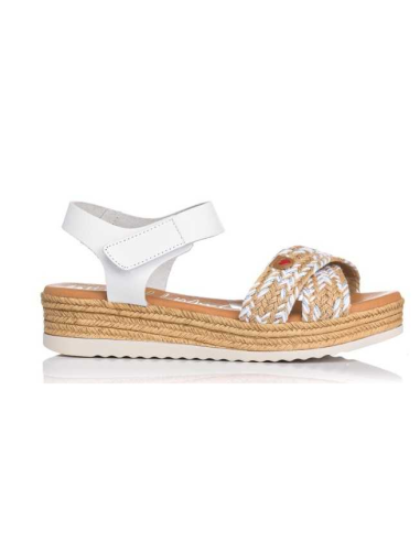 SANDALIAS CON CUÑA HIELO 17552