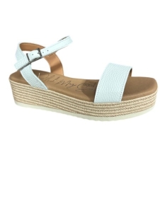 SANDALIAS CON CUÑA BLANCO 17553 2