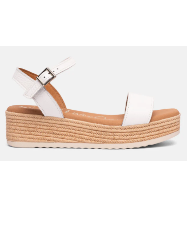 SANDALIAS CON CUÑA BLANCO 17553