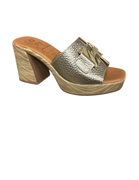 ZAPATO TACON PLATINO 17558