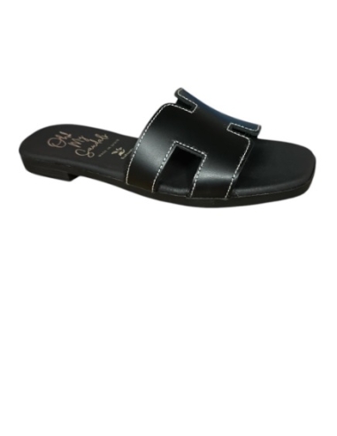 SANDALIAS PLANAS NEGRO 17561