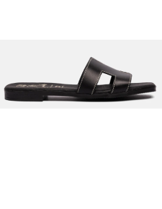 SANDALIAS PLANAS NEGRO 17561