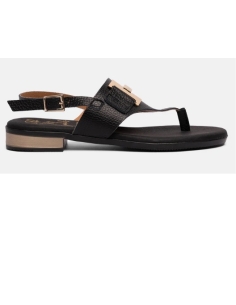 SANDALIAS PLANAS NEGRO 17568