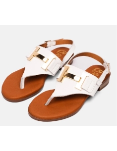 SANDALIAS PLANAS BLANCO 16459
