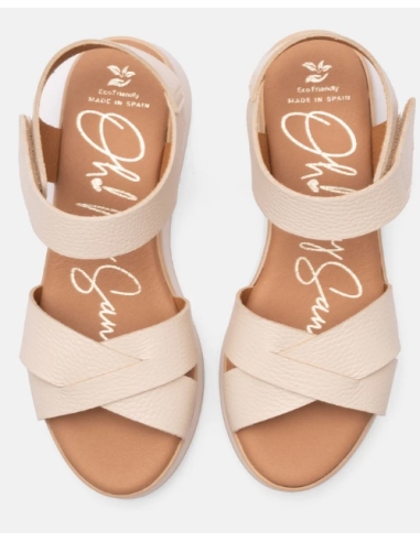 SANDALIAS CON CUÑA HIELO 17571