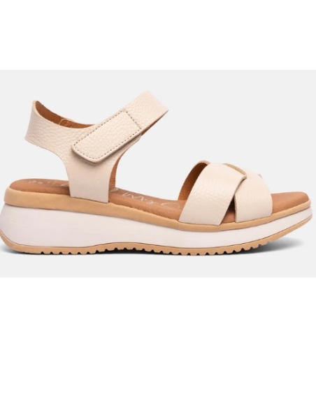 SANDALIAS CON CUÑA HIELO 17571