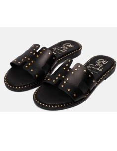 SANDALIAS PLANAS NEGRO 17573 2