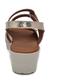 SANDALIAS CON CUÑA MARRON 17679 2