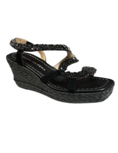 SANDALIA CON CUÑA BLANCO 17243