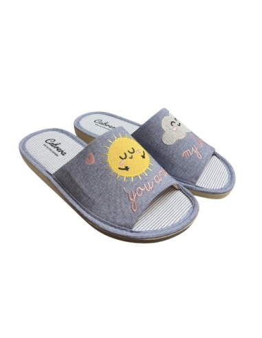 ZAPATILLAS DE CASA AZUL 18204