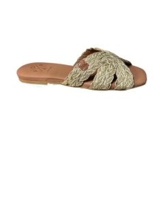 SANDALIAS PLANAS ORO 17640
