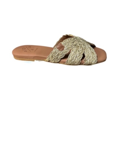 SANDALIAS PLANAS ORO 17640