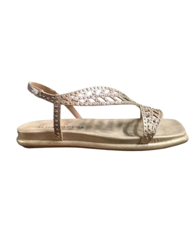 SANDALIA PLANA ORO 18454
