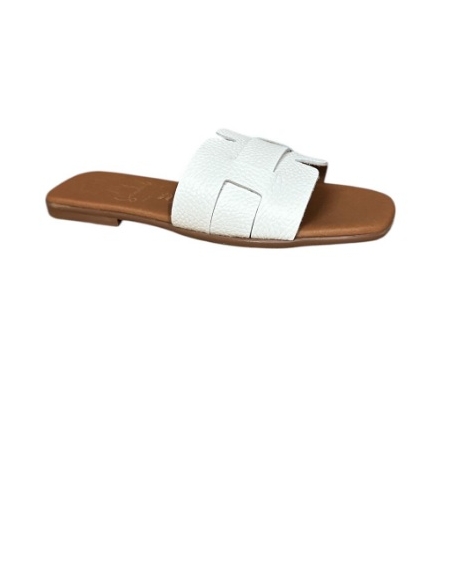 SANDALIA PLANA BLANCO 16448