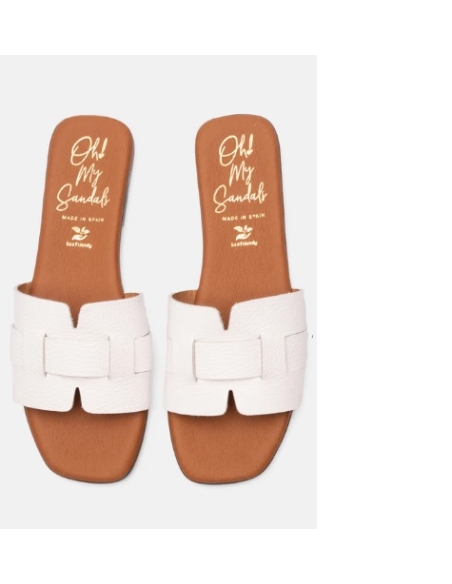 SANDALIA PLANA BLANCO 16448