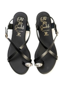 SANDALIAS PLANAS NEGRO 18463 2