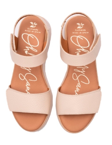 SANDALIAS CON CUÑA HIELO 16462