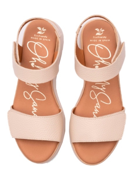 SANDALIAS CON CUÑA HIELO 16462