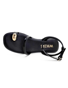 SANDALIAS PLANAS NEGRO 18542 2