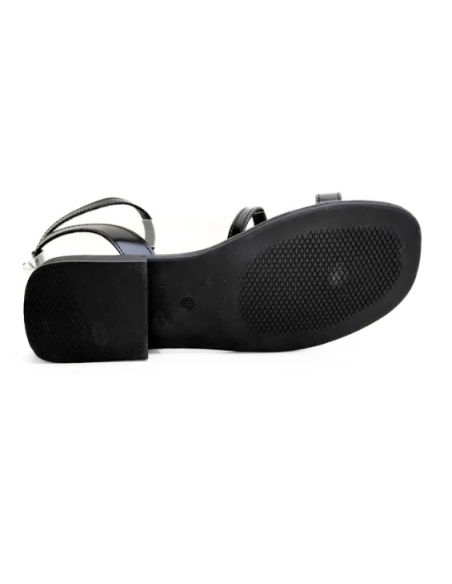 SANDALIAS PLANAS NEGRO 18542