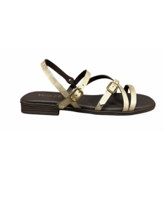 SANDALIAS PLANAS PLATINO 18536