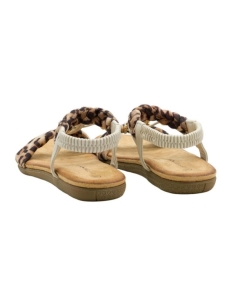 SANDALIA PLANA MARRON 18523 2