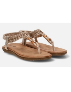 SANDALIAS PLANAS ORO 18526 2