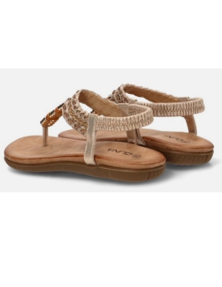 SANDALIAS PLANAS ORO 18526