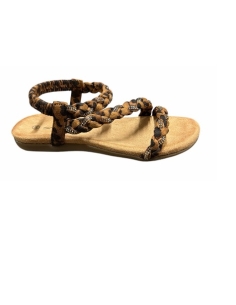 SANDALIAS PLANAS MARRON 18529