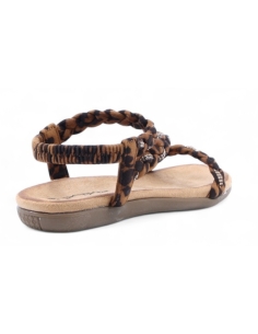 SANDALIAS PLANAS MARRON 18529 2